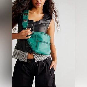 Nwot Free People Wilder Embellished Sling Bag